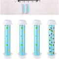 Qualirey 4 Pcs Sticky Fly Trap Fly Stick with Hanging Hook Adhesive Flying for Indoor Outdoor Trap Houseflies and Flying Insects Mosquito Bee Moth (Blue Polka Dots)