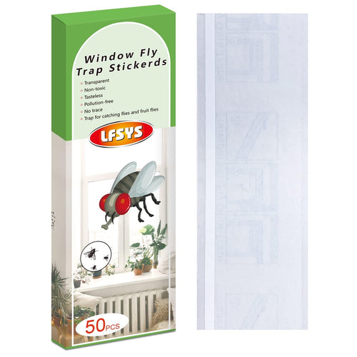 LFSYS 50 Window Fly Traps Indoor Fruit Fly Traps for Indoors