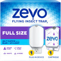 Zevo Flying Insect Trap for Fruit Flies & Gnats, 1 Plug-in Base & 1 Refills