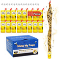 16 Pack Fly Strips Sticky Hanging Fly Trap Indoor Outdoor with Pins