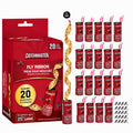 Catchmaster Fly Ribbon 20 Pack, Fly Strips Indoor Sticky Hanging Fly Tape